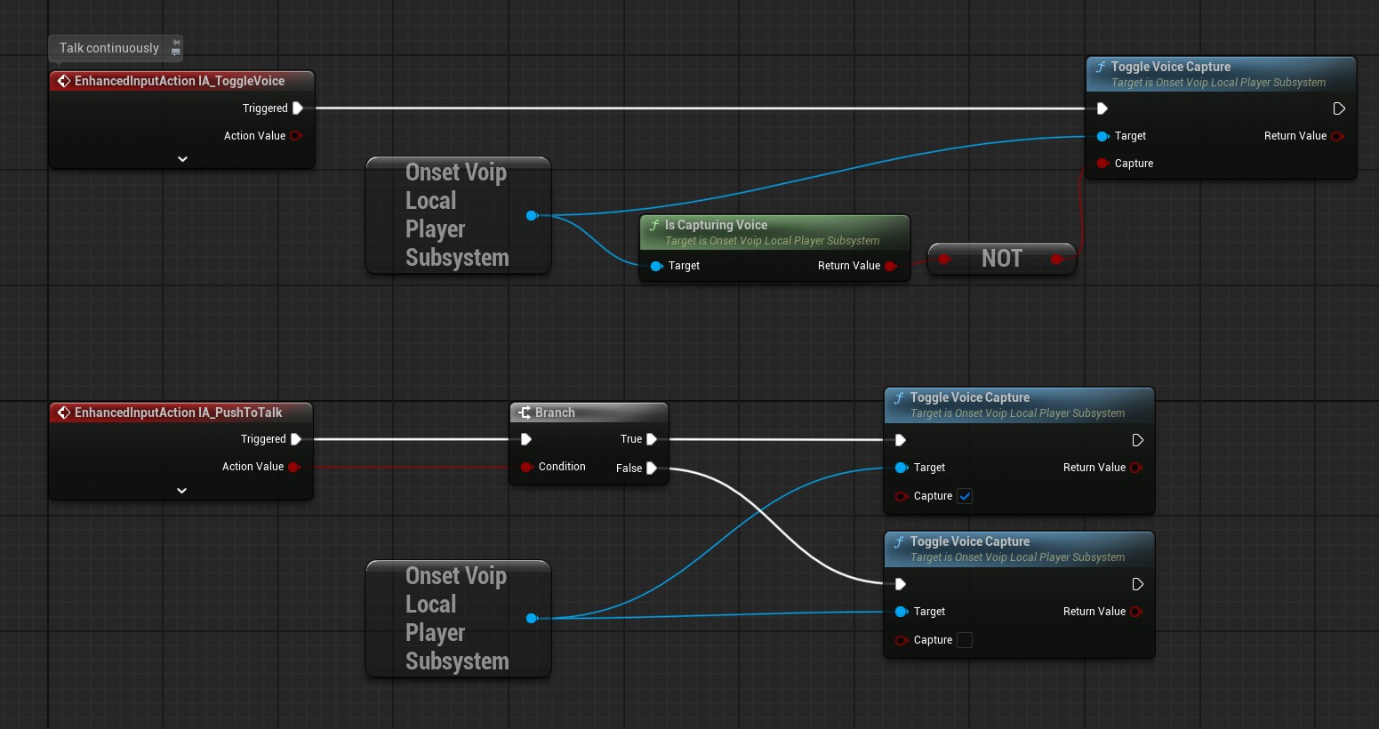 ToggleVoiceCapture blueprint example